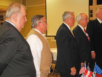 Swearing in the 2015 Officers of our Chapter