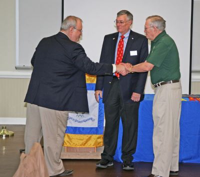 Vice President Rick Reese and Secretary Ross Glover, Jr. are sworn into office for 2015.