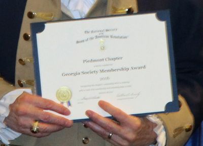4) Georgia Society Membership Award